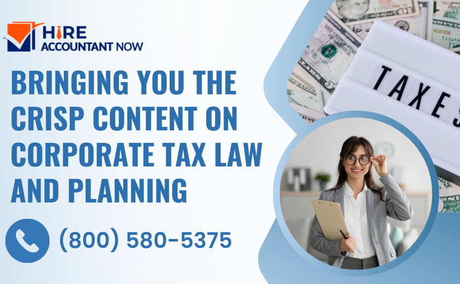 Corporate Tax Law and Planning